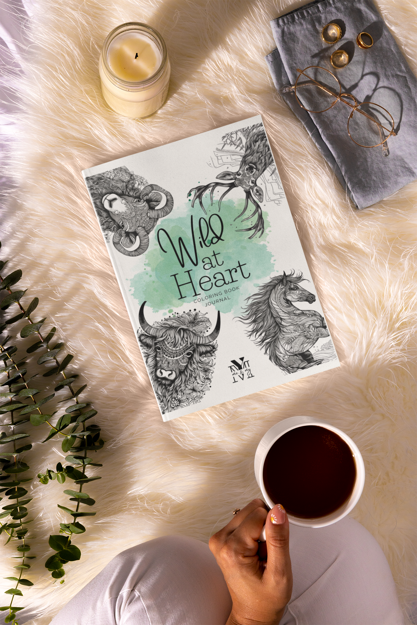 Wild at Heart Coloring Book Journal