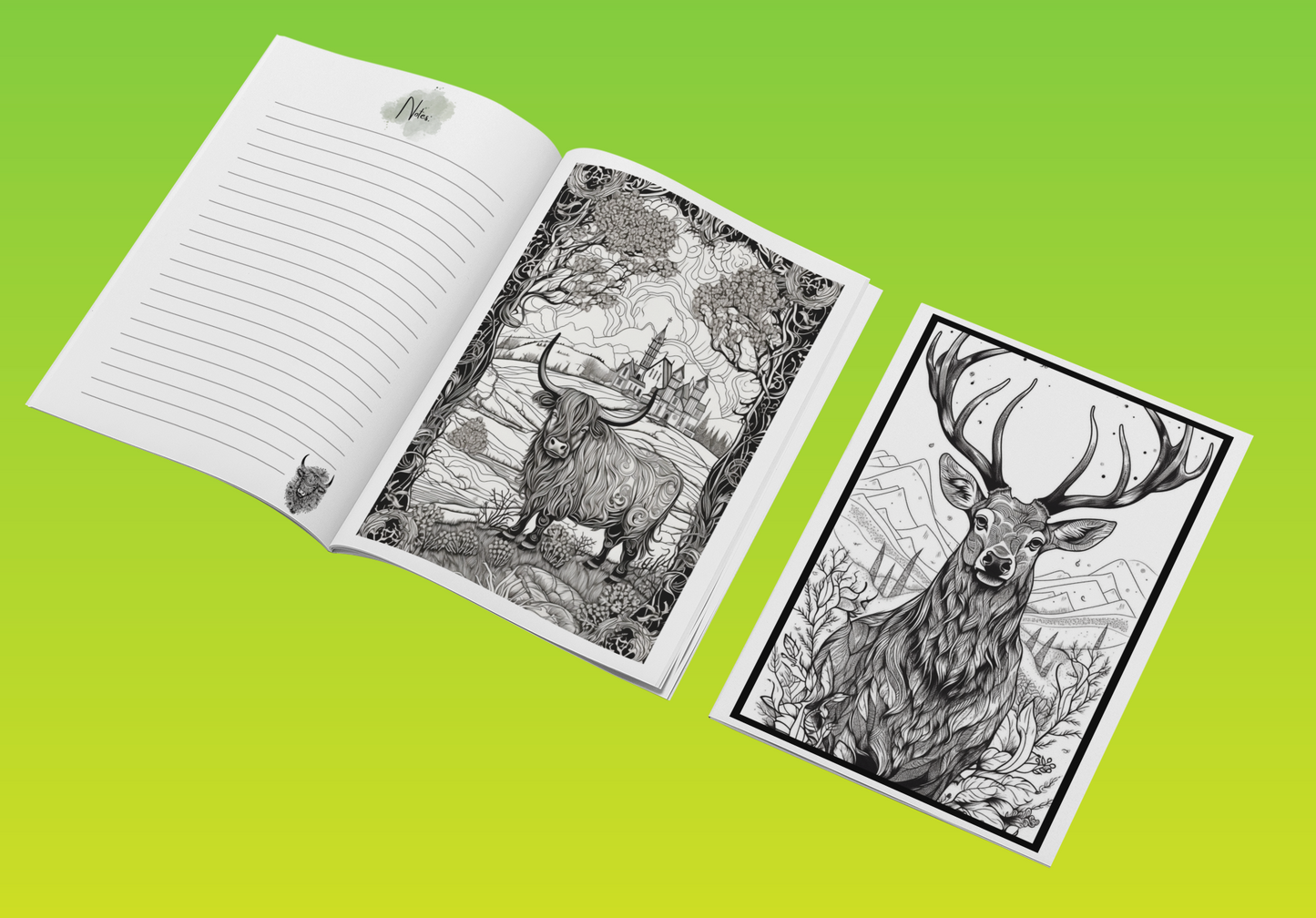 Wild at Heart Coloring Book Journal